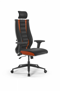 Офисное кресло Sit 10 B2-160D - X2+Extra /Km39/Wm12/D02P/H3mL-2D(M09.B11.G19.W02), Черный-Оранжевый, Арт. z509213127 в магазине 5kresel