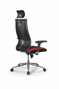 Офисное кресло Sit 10 B2-170D - T+UMF(SY271)+Extra /Kb38/Wh09/D03P/H3mL-Pf-2D(M09.B23.G18.W01), Черный-Красный, Арт. z509225939 в магазине 5kresel