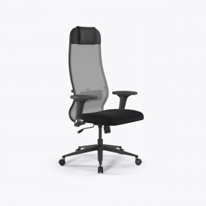 Офисное кресло Sit 10 B1-111D - X2+UMF(X1) /Ub00/Wh00/D02P(M09.B11.G19.W02), Св.серый-Черный, Арт. z509222235 в магазине 5kresel