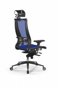 Офисное кресло Samurai L2-16D - TS+Infinity /Kb09/Nb09/D04P/H2cL-3D(M06.B11.G21.W04), Синий-Черный, Арт. z509220569 в магазине 5kresel