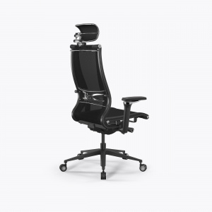 Офисное кресло METTA Samurai L2-16D - YM93+Infinity /Kb09/Nb09/D15P/H13mM-3D(M26.B11.G24.W04), Черный, Черный