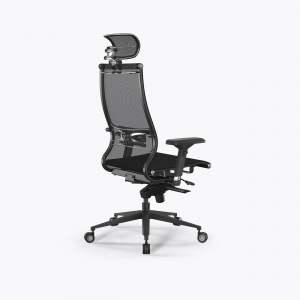 Офисное кресло METTA Samurai L2-9D - TS /Kb00/Nb00/D04P/H13mM-3D(M06.B11.G22.W04), Черный, Черный