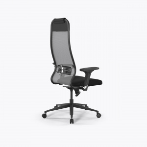 Офисное кресло Sit 10 B1-111D - X2+UMF(X1) /Ub00/Wh00/D02P(M09.B11.G19.W02), Св.серый-Черный, Арт. z509222235 в магазине 5kresel