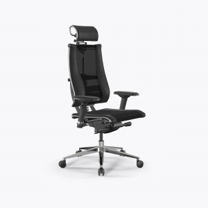Офисное кресло METTA Y 4DF B2-14D - YM93+Infinity /Kc09/Nc09/D04P/H2cL-3D(M26.B32.G25.W03), Черный, Черный
