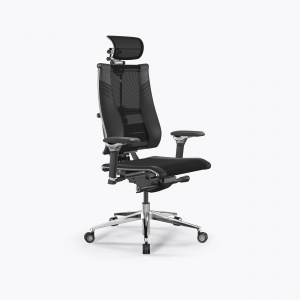 Офисное кресло METTA Y 4DT L2-15D - YM93+Infinity+carbon /Kc14/Nc09/D06P/H13mM-3D(M26.B35.G25.W04), Черный, Черный