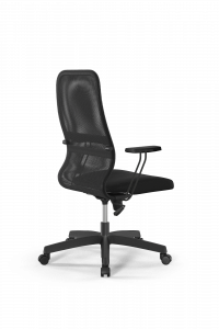 Офисное кресло Sit 8 B2-8T - X1+UMF(X1) /Uh00/Wh00/T1bp-b(M09.B02.G15.W01), Тем.серый-Черный, Арт. z509227414 в магазине 5kresel