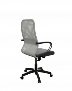 Купить офисное кресло Sit 8 B2-8K - X1+UMF(X1) /Uh00/Wh00/K3bL(M09.B02.G15.W01), Св.серый-Черный, Арт. zE3.57.1.222 в магазине 5kresel