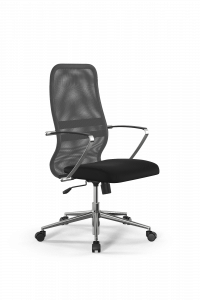 Офисное кресло Sit 8 B2-8K - X1+UMF(X1) /Uh00/Wh00/K5cL(M09.B23.G18.W01), Св.серый-Черный, Арт. z252342440 в магазине 5kresel