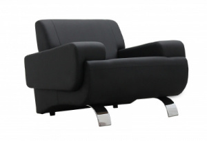 Кресло офисное GRUPPO 396 Клерк 5, черное Ecotex 3001