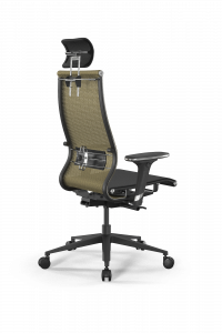 Офисное кресло SynchroSit 10 B2-107D - T /Km00/Nb00/D32P/H3mL-2D(M23.B11.G19.W03), Золотой ротанг-Черный, Арт. z509230353 в магазине 5kresel