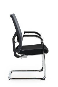 Офисное кресло Кресло офисное, Сильвия black/gray CF, хром, серая сетка/ черна ткань, черный пластик, Арт. nord-11-00000242 в магазине 5kresel