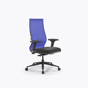Офисное кресло SynchroSit 10 B2-163D - T+Extra /Km00/Wm12/D02P(M24.B11.G19.W02), Васильковый-Черный, Арт. z509230650 в магазине 5kresel