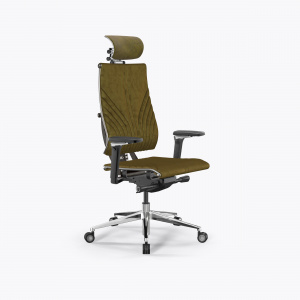 Офисное кресло METTA Y 4DF B2-12D - GoyaLE /Kc31/Nc31/D15P/H13mV-3D(M26.B35.G25.W04), Оливковый, Зеленый
